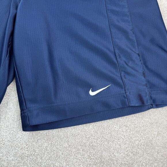 Nike Men's Blue Large 2000s Gym Shorts Swoosh Basketball Y2K Dazzle - Picture 2 of 6